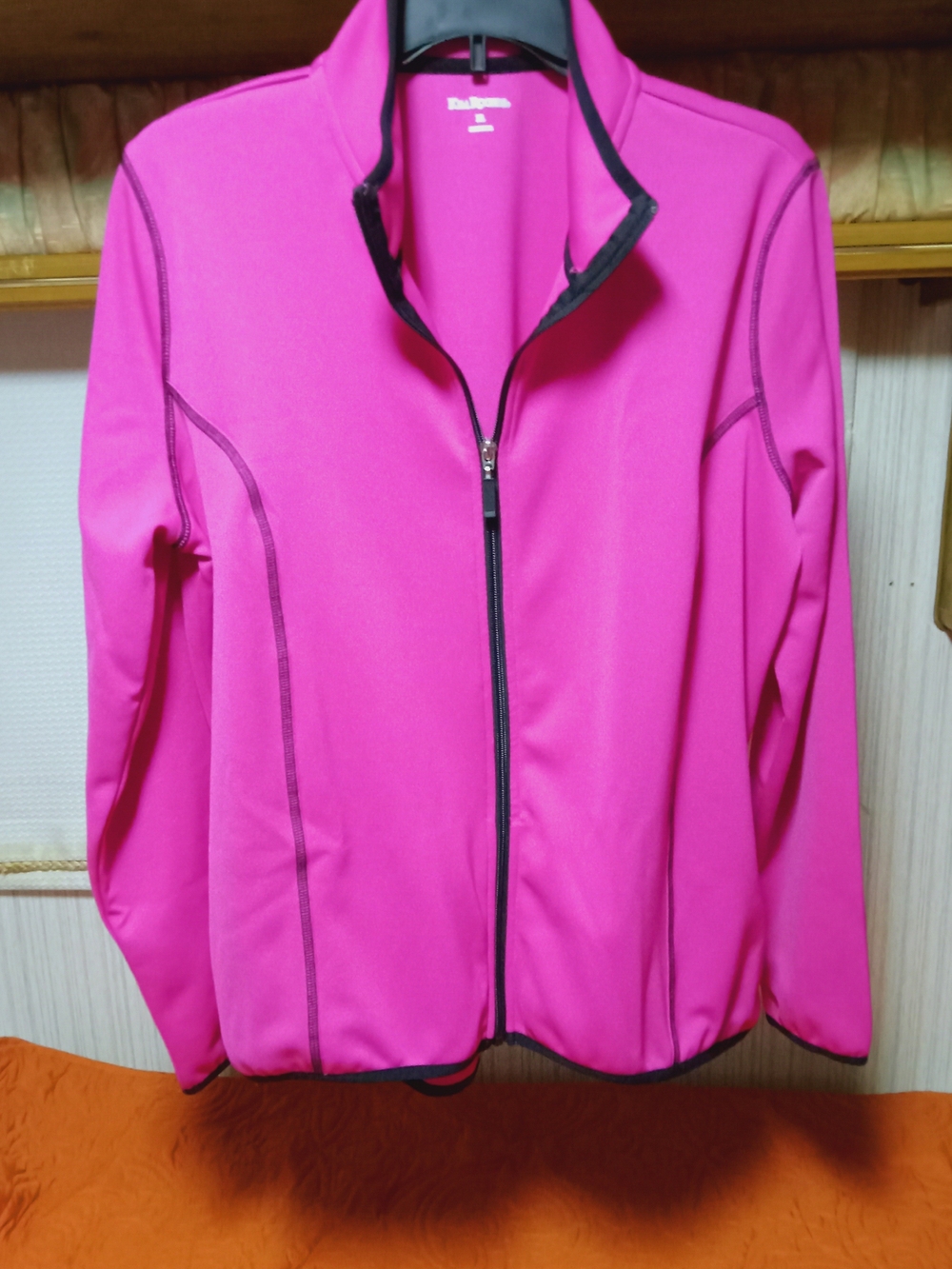 Ladies Pink Full-Zip Active Jacket